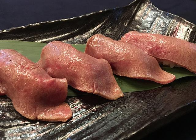画像: 炭火焼肉 いまがわ「鳥取和牛炙り寿司 」